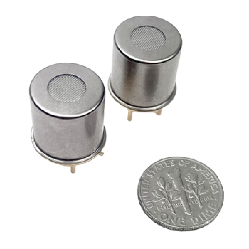 SO‑B0‑XXX mini zirconia oxygen sensor module mounted on sensor evaluation board with microcontroller and connectors.